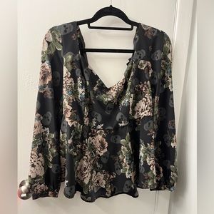 Torrid Floral Peplum Top